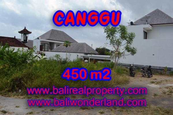 Land for sale in Bali, Extraordinary view in Canggu Bali – 450 sqm @ $ 850